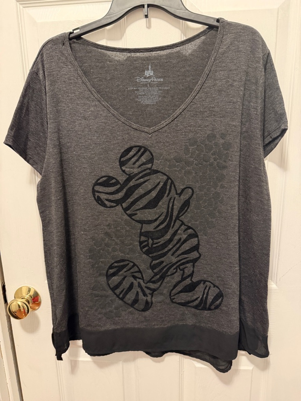 Disney Zebra Stripe Mickey Tunic-Sz. L